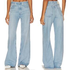 Citizens of Humanity Paloma Baggy Wide Leg Jeans Alemayde Light Wash Size 23